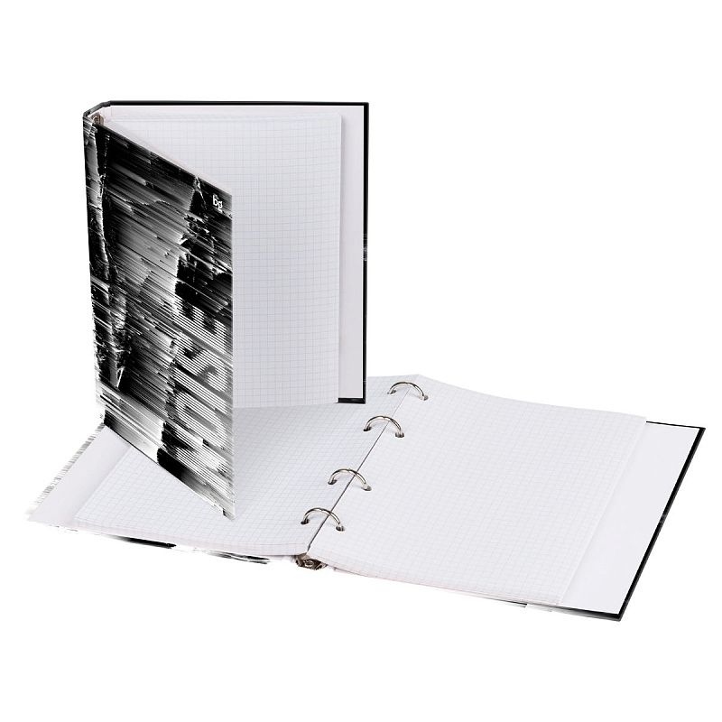 Тетрадь на кольцах А5, 120л., BG "Noise", глянцевая ламинация