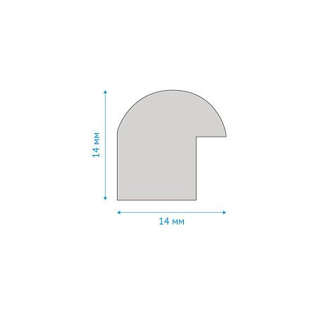 Рамка пластиковая 21*30см, OfficeSpace, №1, white