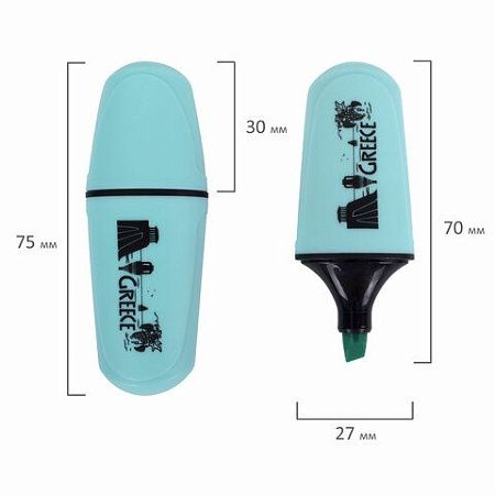 Текстовыделитель мини BRAUBERG "PASTEL Mini", АССОРТИ В ПЛАСТИКОВОЙ БАНКЕ, линия 1-5 мм, 152432 