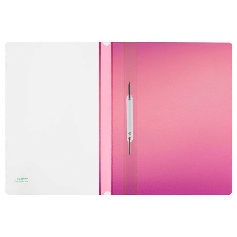 Папка-скоросшиватель пластик СТАММ "Сияние" А4, 180мкм, с прозр. верхом, ассорти 