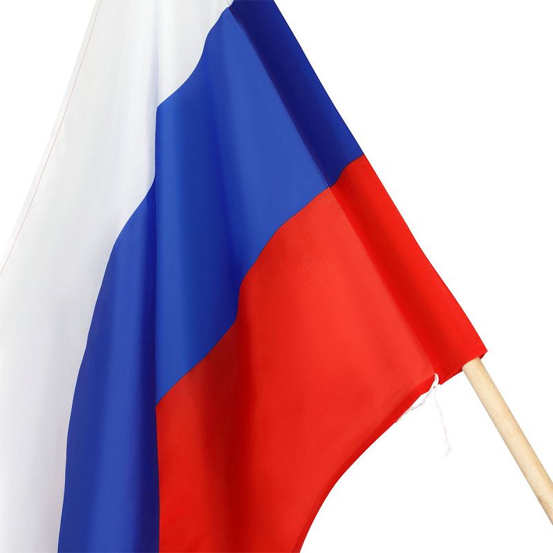 Флаг РФ 90*135см, пакет с европодвесом