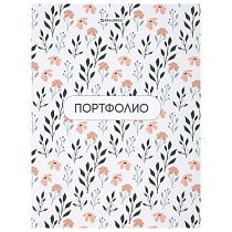 Папка-портфолио универсальная, 4 кольца, 20 файлов, 7БЦ матовая, BRAUBERG "Flowers", 117556