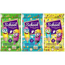 Салфетки влажные Salfeti School , 15шт., детские, антибактериальные