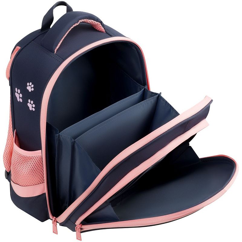 Ранец ArtSpace School Friend Light "Cute Paws" 35*29*12см, 2 отделения, 2 кармана, анатомическая спинка 