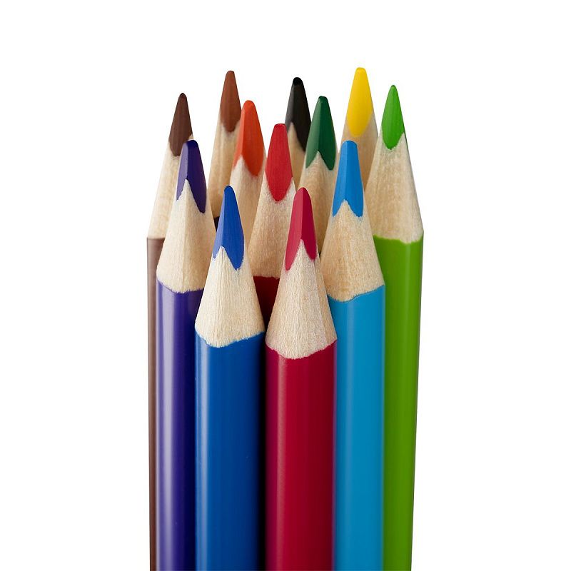 Карандаши цветные Мульти-Пульти "Волшебник Изумрудного Города", 12цв., трехгр, заточен., картон, европодвес