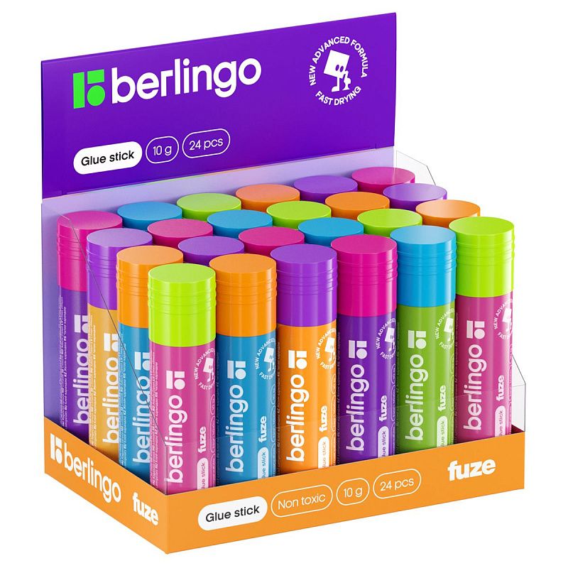 Клей-карандаш Berlingo "Fuze", 10г, ПВП