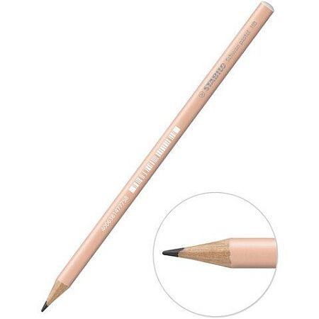 Карандаш чернографитный STABILO, 1 шт., "Schwan Pastel", HB, корпус персиковый, 421/HB-4 