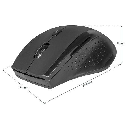 Мышь беспроводная Defender Accura MM-365, черный, 5btn+Roll