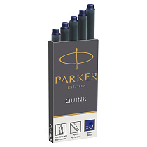 Картриджи чернильные Parker "Cartridge Quink" синие, 5шт., картонная коробка