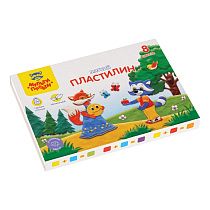 Пластилин Мульти-Пульти "Енот в сказке", 08 цветов, 96г, со стеком, картон