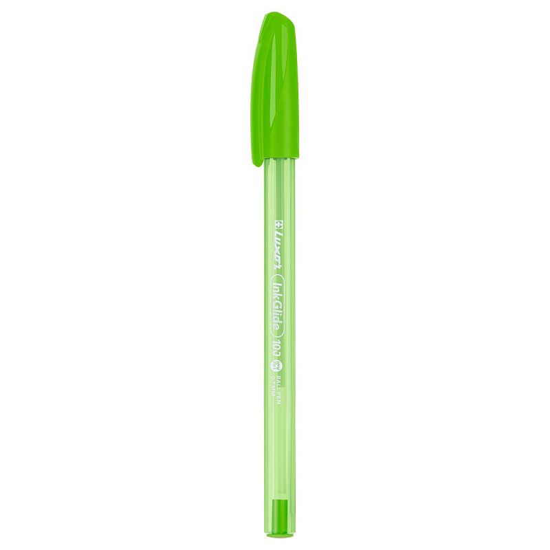 Ручка шариковая Luxor "InkGlide 100 Icy" синяя, 0,7мм, трехгран., корпус ассорти 