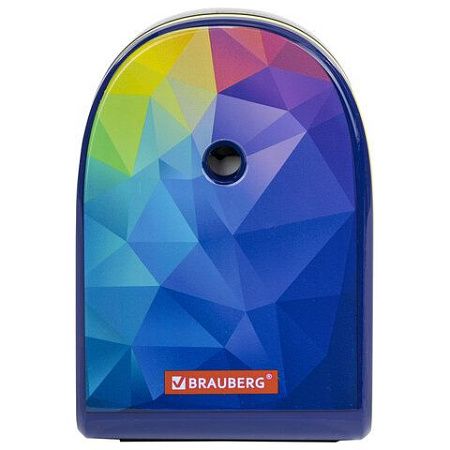 Точилка механическая BRAUBERG "MULTICOLOR", корпус с печатью, 228489 