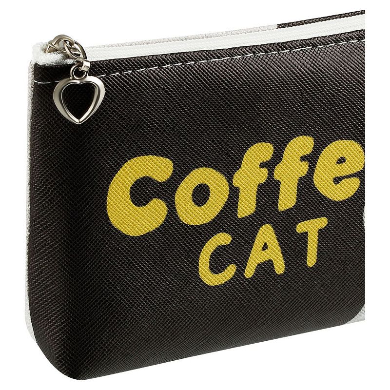 Пенал мягкий 200*85*30 MESHU "Coffee cat", искусственная кожа 