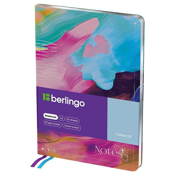 Записная книжка А5 80л., кожзам, Berlingo "Collision XS", с рисунком