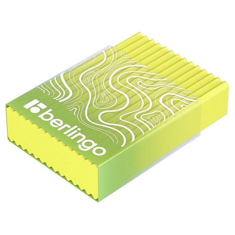 Ластик Berlingo "Gradient" прямоугольный, пластиковый кейс, Eco-Pvc, 45*32*11мм 
