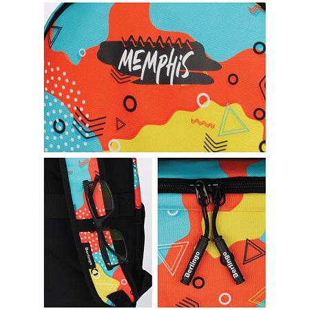 Рюкзак Berlingo Casual "Memphis" 39,5*27*13см, 1 отделение, 3 кармана, уплотненная спинка 