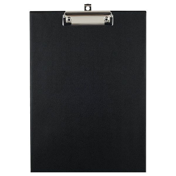 Планшет с зажимом OfficeSpace А4, ПВХ, черный