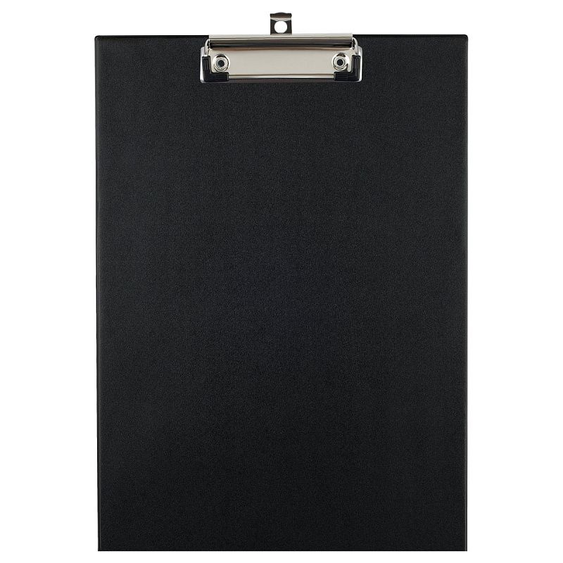 Планшет с зажимом OfficeSpace А4, ПВХ, черный