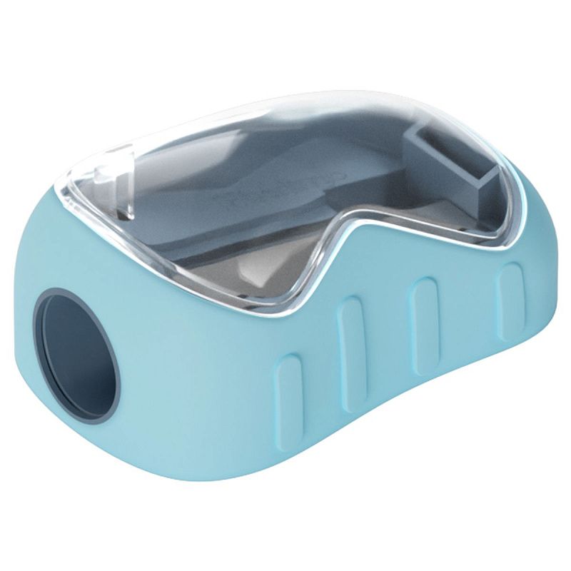 Точилка пластиковая Berlingo "Soft" 1 отверстие, контейнер, ассорти, туба 