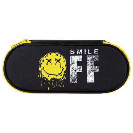 Пенал-футляр BRAUBERG, 1 отделение, органайзер, полиэстер, 22x9x5 см, "Smile OFF", 271587 