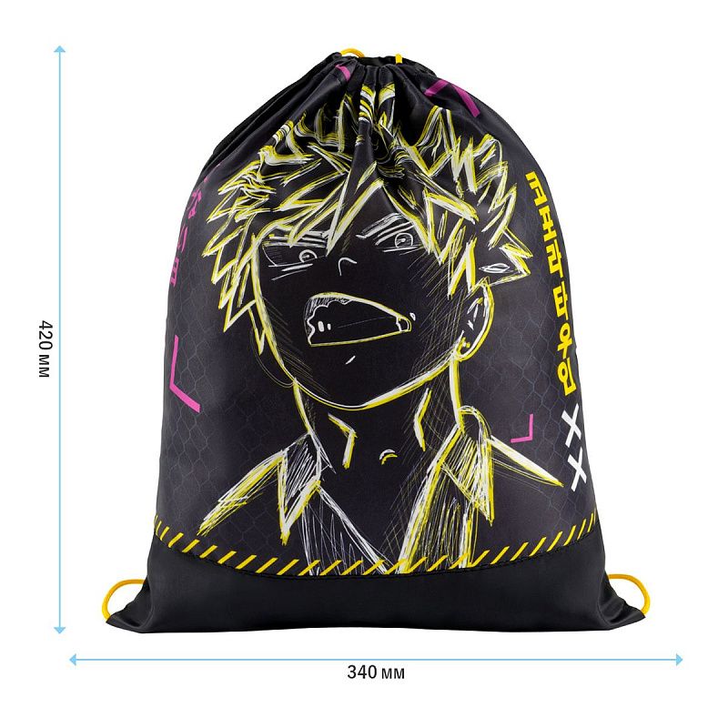 Мешок для обуви 1 отделение ArtSpace "Kawaii", 340*420мм 