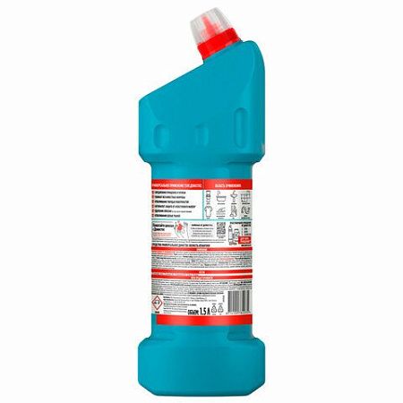 Чистящее средство 1,5 л DOMESTOS (Доместос) "Свежесть Атлантики", с отбеливающим эффектом, 67683281 
