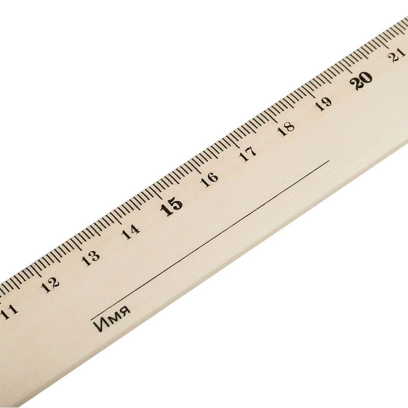 Линейка 25см Красин "Стандарт", дерево 