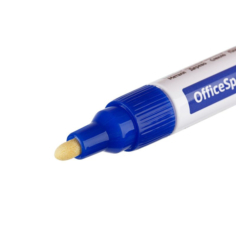 Маркер-краска OfficeSpace синяя, 1-4мм, нитро-основа 