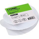 Блок для записей на склейке СТАММ "Имидж", 8*8*4см, витой, белый
