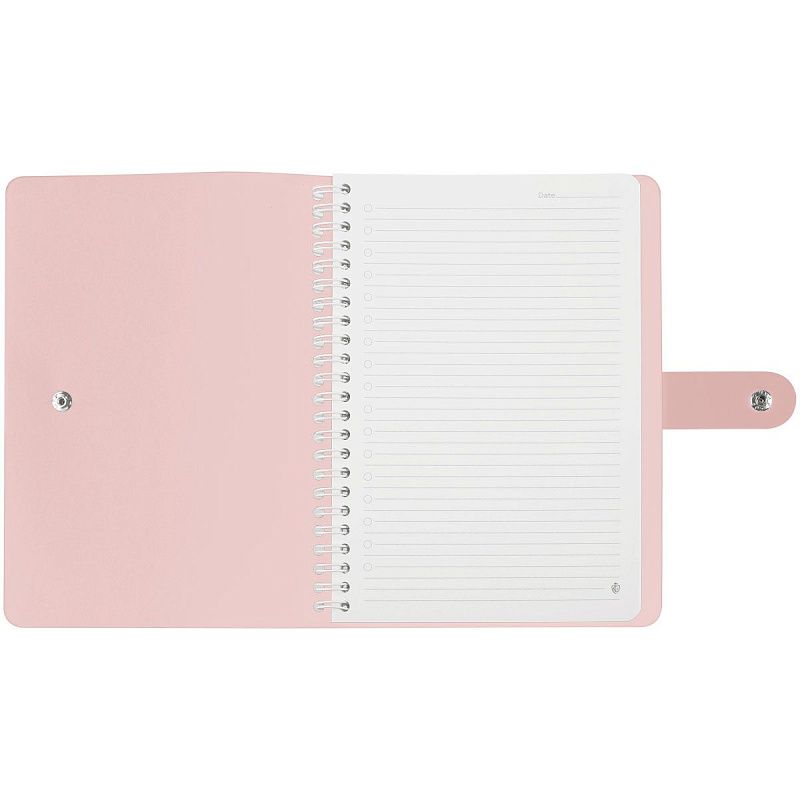 Записная книжка А5 96л. ЛАЙТ, кожзам, скрытый гребень, Greenwich Line "Pastel. Pink", блок в линию