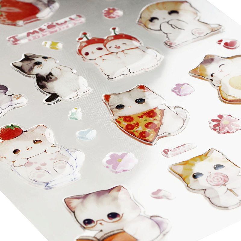 Наклейки гелевые MESHU  "Perrrfect" , 10*23см, инд. уп., европодвес