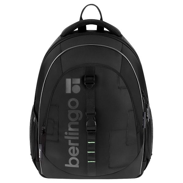 Рюкзак Berlingo NeoFlex "Cyber black" 37*29*17,5см, 3 отделения, 2 кармана, эргономичная спинка