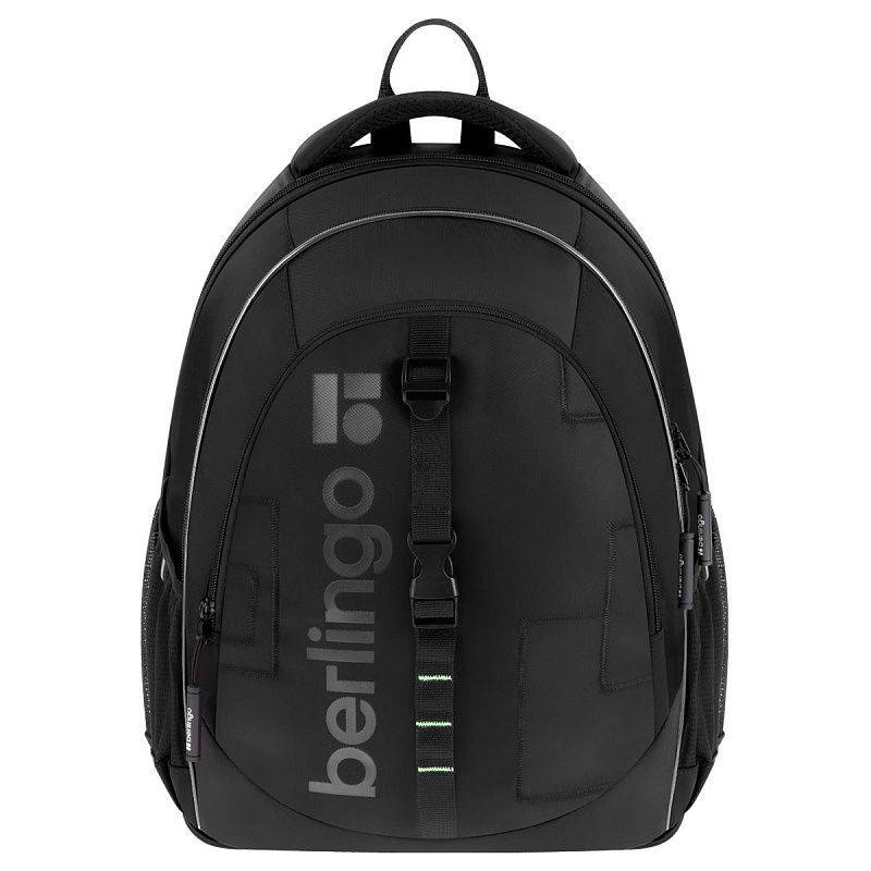 Рюкзак Berlingo NeoFlex "Cyber black" 37*29*17,5см, 3 отделения, 2 кармана, эргономичная спинка