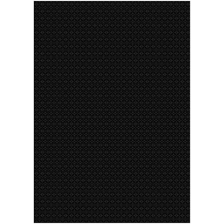 Упаковочная бумага глянц. 70*100см, MESHU "Pattern on black", 80г/м2, ассорти 5 дизайнов