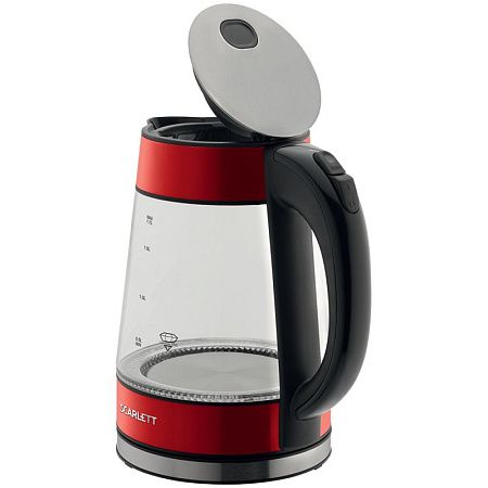 Чайник электрический Scarlett SC-EK27G79, 1,7л, 2200Вт, стекло/пластик