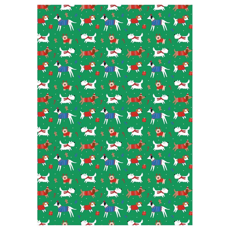 Упаковочная бумага глянц. 70*100см, MESHU "Christmas mood", 80 г/м2, ассорти, 3 дизайна