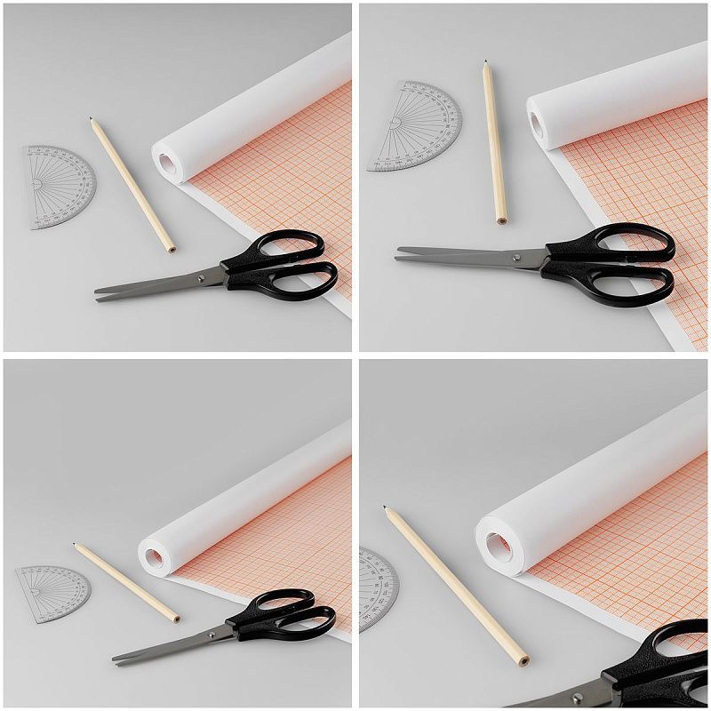 Бумага масштабно-координатная OfficeSpace, 640мм*10м, оранжевая