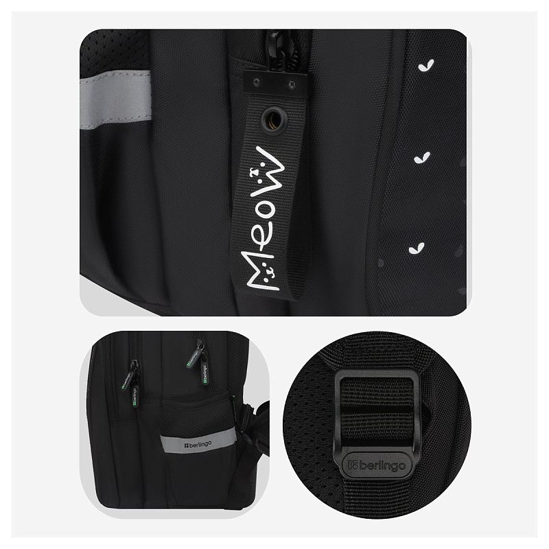 Рюкзак Berlingo Comfort "Cats" 38*27*18см, 3 отделения, 2 кармана, эргономичная спинка 