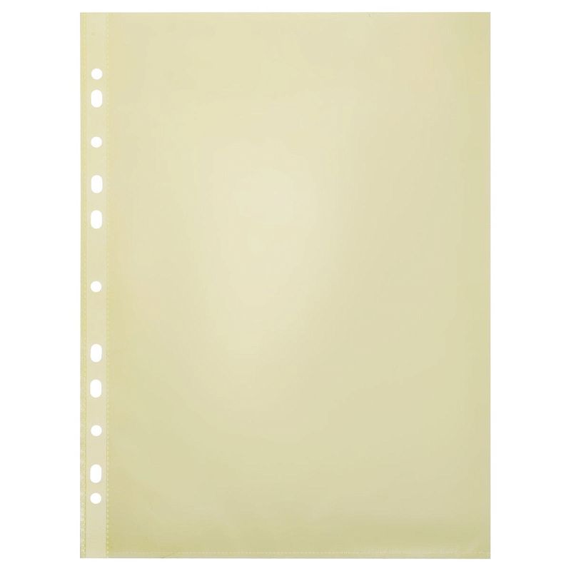 Папка-вкладыш с перфорацией OfficeSpace А4, 35мкм, матовая, цветная, ассорти в пачке 