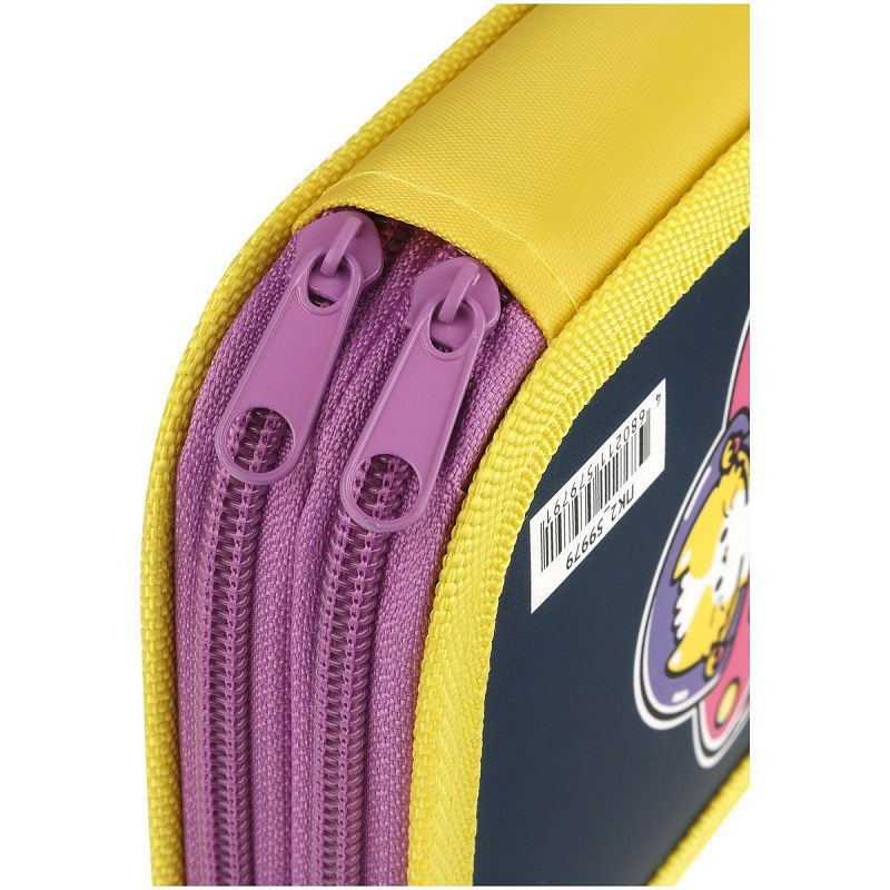 Пенал 2 отделения, 190*110 ArtSpace "Fisher", ламинированный картон, софт-тач 