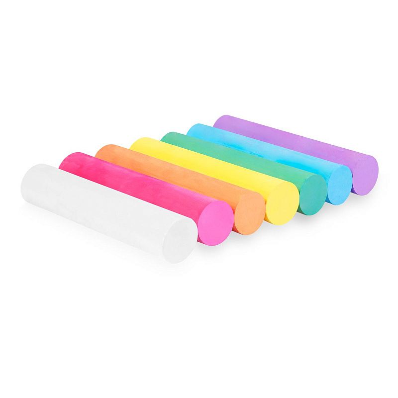 Мелки цветные для асфальта JOVI, 20шт., 7цв., круглые, пластиковое ведро 