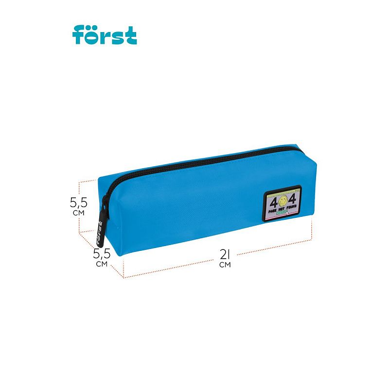 Пенал мягкий 1 отделение, 210*55*55 Först "Blueberry", полиэстер 