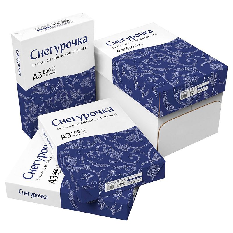Бумага Снегурочка А3, Марка С, 500л.