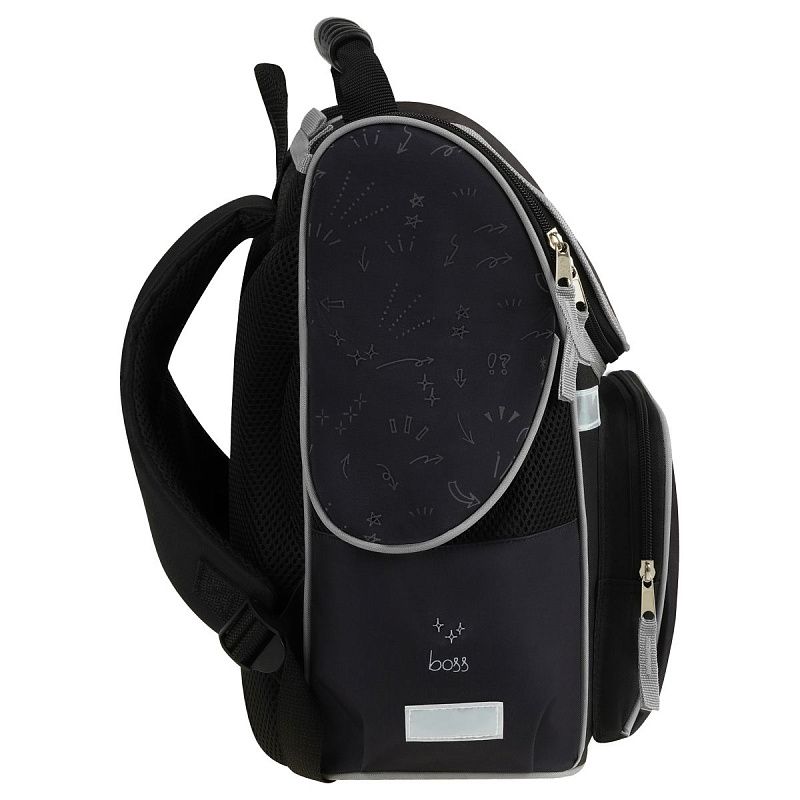 Ранец ArtSpace Junior "Cat on black" 37*28*21см, 1 отделение, 3 кармана, анатомическая спинка 