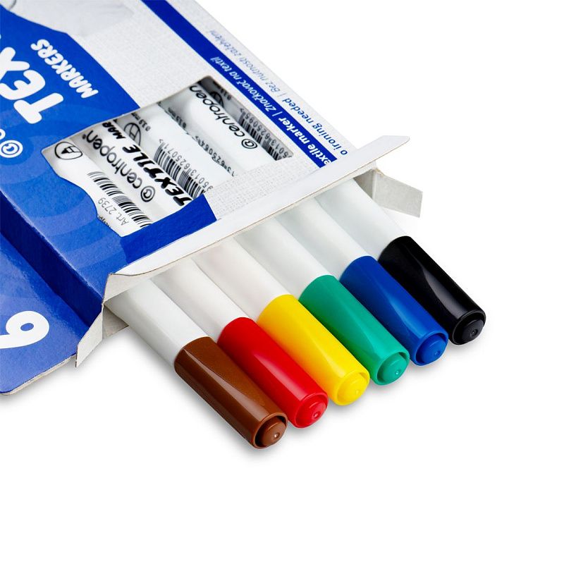 Набор маркеров для ткани Centropen "Textil Marker 2739" 06цв., 1,8мм, картон. уп., европодвес 