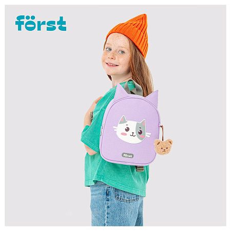 Рюкзак Först F-Kids "Little kitty" 25*21*10см, 1 отделение, уплотненная спинка 