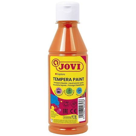 Гуашь JOVI, с повышенным содержанием пигмента, оранжевая, 250мл