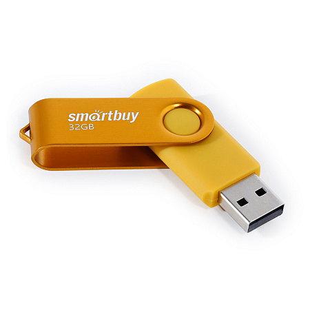 Память Smart Buy "Twist" 32GB, USB 2.0 Flash Drive, желтый