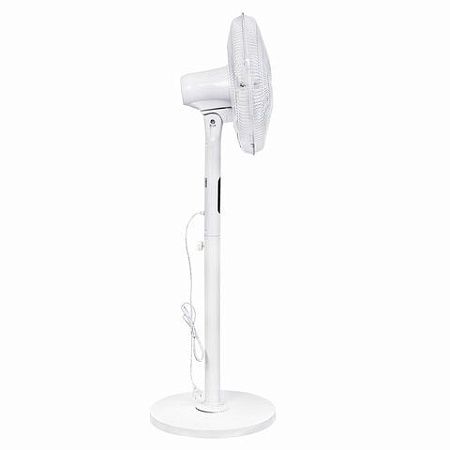 Вентилятор напольный SONNEN FS40-A999, 50Вт, LED дисплей, 3 скоростных режима, белый, 455735