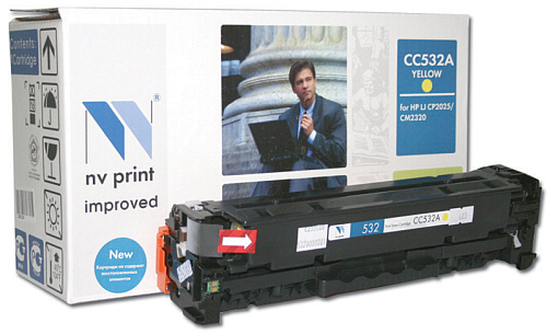 Картридж совм. NV Print CC532A/Canon 718 желтый для HP CLJ CP2025/CM2320 Canon MF-8330/8350(2800стр.)